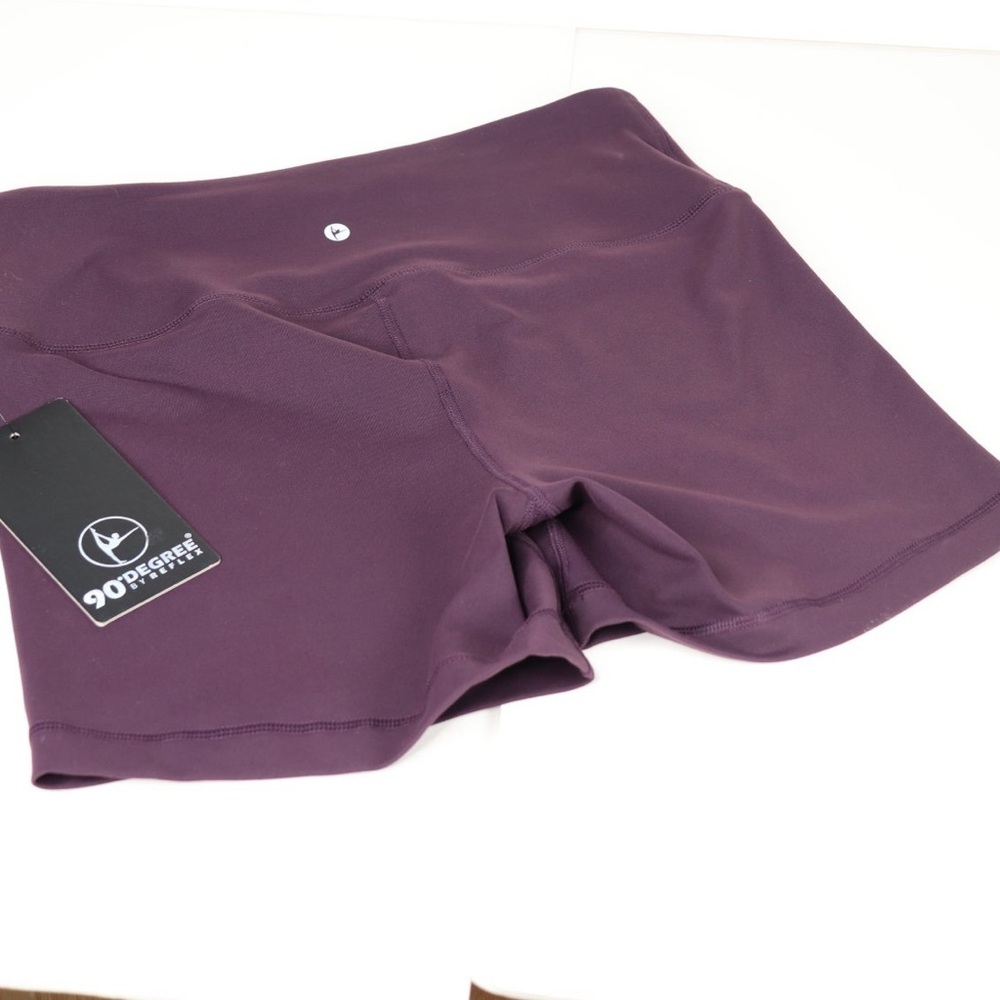 90 Degree By Reflex Shorts Size Large Dark Cherry Women’s Spandex Shorts